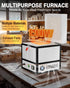 PYY Electric Kiln - 1500W Melter Furnace Oven Pottery Kilns, Hi-Temp 2200℉/1200℃, Melting Furnace with Vent Hole, for Wax Casting, Clay Pottery Ceramic DIY, Glass, Jewelry Making