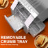 Commercial Toaster Conveyor 150slices/h Restaurant Toaster for Bun Bagel Bread Heavy Duty Stainless Steel Conveyor Toaster