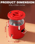PYY Insulated Beverage Dispenser - Stainless Steel Hot and Cold Drink Water Coffee Carrier with Spigot Handle, Commercial Thermal Container for Chocolate Iced Juice Tea Milk Restaurant Party