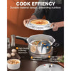 PYY 10Qt Aluminum Pressure Cooker with a Release Valve And Various Safety Features, Suitable for Use with Both Gas And Induction Cooktops, Includes a Canner Rack