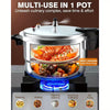 PYY 10Qt Aluminum Pressure Cooker with a Release Valve And Various Safety Features, Suitable for Use with Both Gas And Induction Cooktops, Includes a Canner Rack
