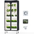 PYY Mini Indoor Greenhouse with Grow Light - 5 Tier Gardening Shelves Small Portable Outdoor Plant Green House Cabinet with Wheels, 600D Oxford Tent Cover, 60W PPFD T8 LED, Timer, Thermometer
