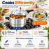 PYY Pressure Cooker,5.5 Quart Aluminum Stovetop Pressure Cooker with Steamer Rack,Gas and Induction Compatible for Commercial and household