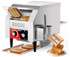 Commercial Toaster Conveyor 150slices/h Restaurant Toaster for Bun Bagel Bread Heavy Duty Stainless Steel Conveyor Toaster