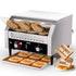 PYY Commercial Conveyor Toaster - Electric Industrial Belt Toasters Oven Heavy Duty Stainless Steel Tostadora Transportadora for Bun Bagel Bread Waffle Restaurant Buffet 450 Slices/Hour