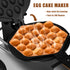 PYY Bubble Waffle Maker - Easy Clean，Double 180° Rotate, Non-stick, 1500W, 110V, 50-250℃, Commercial & Home Use, Stainless Steel