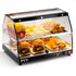 PYY Commercial Food Warmer Display - 2-Tier Adjustable Shelf Pastry Disaplay Case Pretzel Warmer Machine, Countertop Food Warmer with LED Lighting, for Hamburger, Pizza, Bread, Fried Chicken