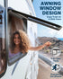 PYY RV Exit Window 36" W X 22" H Camper Windows Replacement with Trim Ring & Sunshade for 2" Wall Thickness, Horizontal RV Emergency Window for Camper Vans Trailers Motorhomes DOT & EMARK Certified