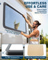PYY RV Exit Window 36" W X 22" H Camper Windows Replacement with Trim Ring & Sunshade for 2" Wall Thickness, Horizontal RV Emergency Window for Camper Vans Trailers Motorhomes DOT & EMARK Certified