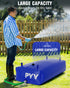 PYY Portable Water Bladder 264 Gallon for Truck Bed,Carrier Cart, Large Water Bob Bathtub Emergency Water Bladder for Outdoor RV Car Camping,Water Storage Bladder with Spigot,Overflow Kit-Black 1000L