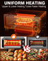 PYY Indoor Electric Pizza Oven - Countertop Pizza Maker Machine Commercial With Crumb Tray for Home 12in