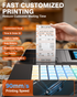 PYY Cash Register for Small Businesses - Electronic Commercial Caja Registradora para Negocio with Lock Cash Drawer Box, 48 Keys, 8 Digital Dual Display for Retail Restaurant Supermarket