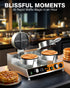 PYY Commercial Waffle Maker - Double Waffle Maker Non-stick for Party Food Stall,Restaurant, Large, Stainless Steel