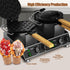 PYY Bubble Waffle Maker - Easy Clean，Double 180° Rotate, Non-stick, 1500W, 110V, 50-250℃, Commercial & Home Use, Stainless Steel