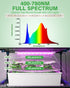 PYY Mini Indoor Greenhouse with Grow Light - Small Portable Outdoor Plant Green House Cabinet with Wheels, Thermometer, PE Tent Cover, 4 Dimmable 3 Color 2FT 36W LED Kit, 4 Tier Gardening Shelves