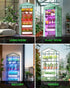PYY Mini Indoor Greenhouse with Grow Light - Small Portable Outdoor Plant Green House Cabinet with Wheels, Thermometer, PE Tent Cover, 4 Dimmable 3 Color 2FT 36W LED Kit, 4 Tier Gardening Shelves