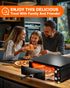 PYY Indoor Electric Pizza Oven - Countertop Pizza Maker Machine Commercial With Crumb Tray for Home 12in