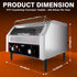 PYY Commercial Conveyor Toaster - Electric Industrial Belt Toasters Oven Heavy Duty Stainless Steel Tostadora Transportadora for Bun Bagel Bread Waffle Restaurant Buffet 450 Slices/Hour