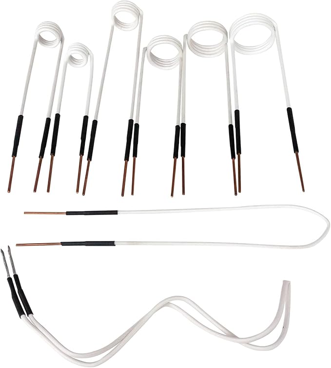 PYY Induction Heater Coil Kit - 20mm, 30mm, 40mm,Free-Forming Sizes 8PCS,Insulated Induction Heater Tool for Removing Rusty Bolts Nuts Screw for Industrial Automotive Repair