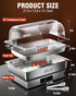 PYY Electric Chafing Dish, Roll Top Chafing Dish Buffet Set,Chaffing Server Set Chafer for Catering,Buffets