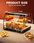 PYY Commercial Food Warmer Display - 2-Tier Adjustable Shelf Pastry Disaplay Case Pretzel Warmer Machine, Countertop Food Warmer with LED Lighting, for Hamburger, Pizza, Bread, Fried Chicken