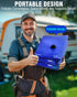 PYY Portable Water Bladder 264 Gallon for Truck Bed,Carrier Cart, Large Water Bob Bathtub Emergency Water Bladder for Outdoor RV Car Camping,Water Storage Bladder with Spigot,Overflow Kit-Black 1000L