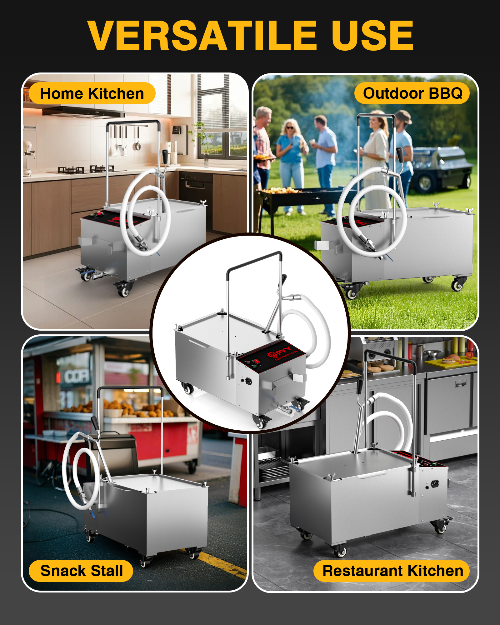PYY Fryer Filter Machine With PYY Fryer Filter Paper