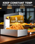 PYY French Fry Warmer - Commercial Food Heat Lamp 600W Food Warmer Light,Free-Standing Warming Dump Station Countertop Fries Food Warmer for Chips Churros Buffet Kitchen Restaurants
