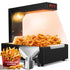 PYY French Fry Warmer - Commercial Food Heat Lamp 600W Food Warmer Light,Free-Standing Warming Dump Station Countertop Fries Food Warmer for Chips Churros Buffet Kitchen Restaurants