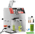 PYY Sugar Cane Juicer Machine - Commercial Countertop Electric 3-Rollers Sugarcane Juice Press Stainless Steel Washable Extractor, Guarapera de Caña de Azúcar Eléctrica w/ 2 Peelers, Brush, 600W