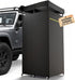 PYY Shower Awning- Awning Shower Tent with Roof Rack, Foldable Floor Mat, LED Light Strip, 3 Zippers for Safety & Access, Carside Bathroom for Outdoor Camping Traveling, 3.3ft*3.3ft*5.5ft