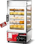 PYY Bun Steamer Electric Food Display - 5 Layers Display Stainless Steel Commercial Bun Steamer Automatic Temperature Control, Restaurant, Kiosk 1200W/110V