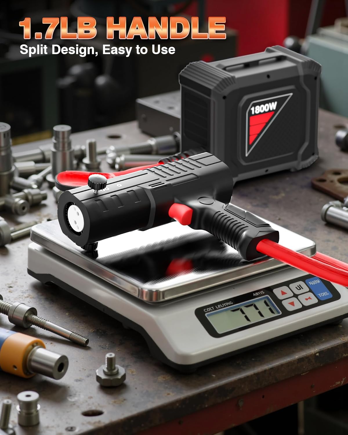 PYY Induction Heater Bolt Removal - 1800W Handheld Induction Heater with 20mm, 30mm, 40mm, 60mm, Flexible Coils, 8s Heating Up, Remove Rusty Nuts, Bolts, Bearings, for Auto Repair Industrial, Black