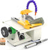 Lapidary Saw - Jewelry Rock Saw w/Upgraded Diamond Blades & Woodworking Blade, 0-10000 RPM 350W for Cutting Rocks & Polishing, DIY Art Project Lapidary Equipment, 10 * 8 inch