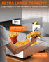 PYY French Fry Warmer - Commercial Food Heat Lamp 600W Food Warmer Light,Free-Standing Warming Dump Station Countertop Fries Food Warmer for Chips Churros Buffet Kitchen Restaurants