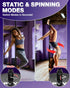 Dance Pole for Home - Adjustable & Portable Dancing Pole for Gym Studio Pub, Chrome Finish, Spinning & Static Modes, No Drilling Required, Remote LED Lights, Fits 88"-108" Ceilings, 45mm, Black