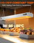 PYY 35-Inch Commercial Grade Overhead Food Heat Lamp – 750W Aluminum Infrared Strip Heater, Electric Food Warmer Light for Restaurant, Buffet, Catering Kitchen