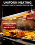 PYY Food Heat Lamp Strip - Commercial Food Heating Warmer, 500W Hanging Stainless Steel Electric Strip Heater, Food Service Restaurant