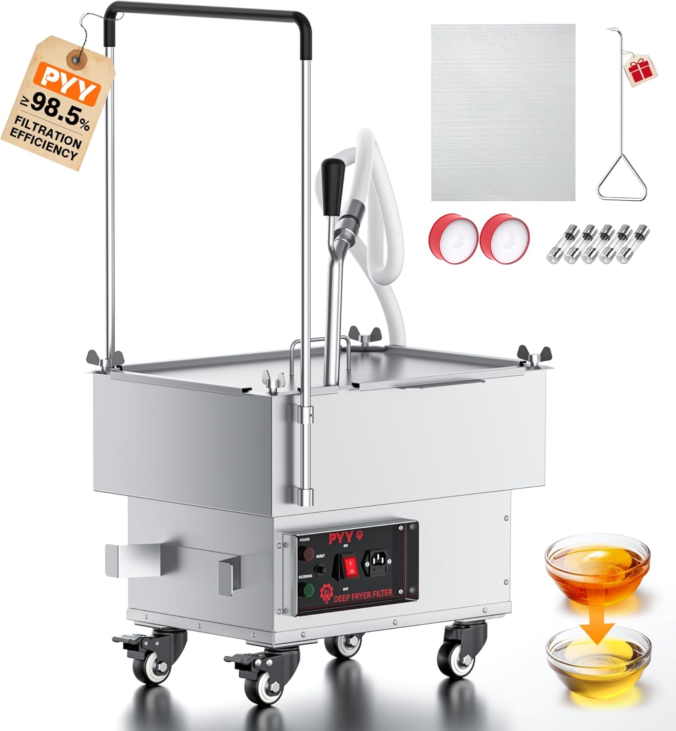 PYY Fryer Filter Machine With PYY Fryer Filter Paper