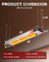 PYY Food Heat Lamp Strip - Commercial Food Heating Warmer, 500W Hanging Stainless Steel Electric Strip Heater, Food Service Restaurant