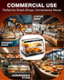PYY Commercial Food Warmer Display - 2-Tier Adjustable Shelf Pastry Disaplay Case Pretzel Warmer Machine, Countertop Food Warmer with LED Lighting, for Hamburger, Pizza, Bread, Fried Chicken