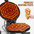 PYY Bubble Waffle Maker - Easy Clean，Double 180° Rotate, Non-stick, 1500W, 110V, 50-250℃, Commercial & Home Use, Stainless Steel