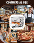 PYY Countertop Pizza Oven Electric Indoor Pizza Oven Commercial Stainless Steel 2-Layers Pizza Cooker with Timer for Home Restaurant