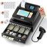 PYY Cash Register for Small Businesses - Electronic Commercial Caja Registradora para Negocio with Lock Cash Drawer Box, 48 Keys, 8 Digital Dual Display for Retail Restaurant Supermarket