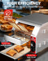 PYY Commercial Conveyor Toaster - 400 Slices/Hour 1800W Electric Industrial Belt Toasters Oven Heavy Duty, Stainless Steel Toaster for Bun Bagel Bread Waffle Restaurant Catering