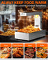 PYY French Fry Warmer - Commercial Food Heat Lamp 600W Food Warmer Light,Free-Standing Warming Dump Station Countertop Fries Food Warmer for Chips Churros Buffet Kitchen Restaurants
