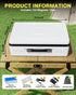PYY Automatic Mahjong Table - Portable Electric Mahjong Table w/ 152 Magnetic Tiles incl. Joker Tiles, American & Chinese Style, Tabletop Folding Auto Shuffling Mah Jong Table for Outdoor and Indoor
