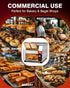 PYY Commercial Conveyor Toaster - 400 Slices/Hour 1800W Electric Industrial Belt Toasters Oven Heavy Duty, Stainless Steel Toaster for Bun Bagel Bread Waffle Restaurant Catering