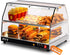 PYY Commercial Food Warmer Display - 2-Tier Adjustable Shelf Pastry Disaplay Case Pretzel Warmer Machine, Countertop Food Warmer with LED Lighting, for Hamburger, Pizza, Bread, Fried Chicken