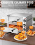 PYY Countertop Pizza Oven Electric Indoor Pizza Oven Commercial Stainless Steel 2-Layers Pizza Cooker with Timer for Home Restaurant